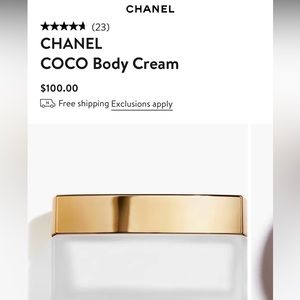 Chanel coco body cream